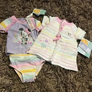Disney baby Minnie Mouse bathing suit set